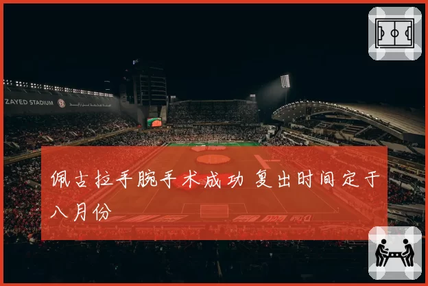 佩古拉手腕手术成功 复出时间定于八月份